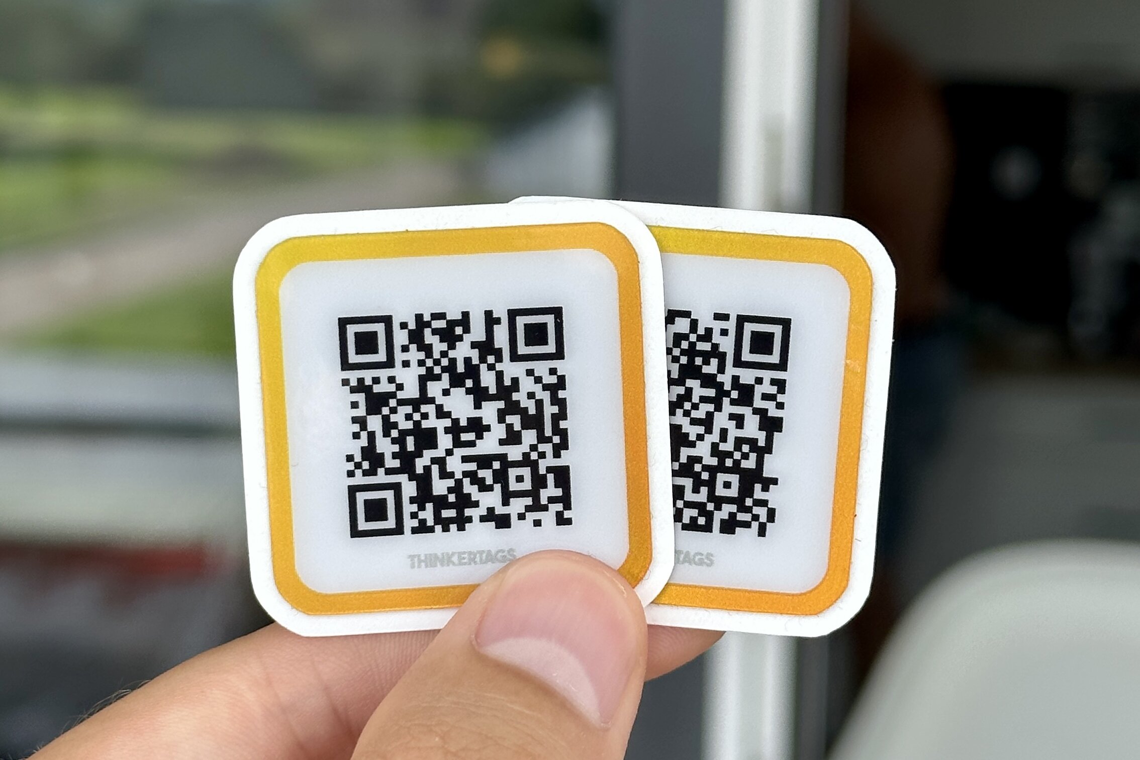 Einzelner QR-Code-Sticker