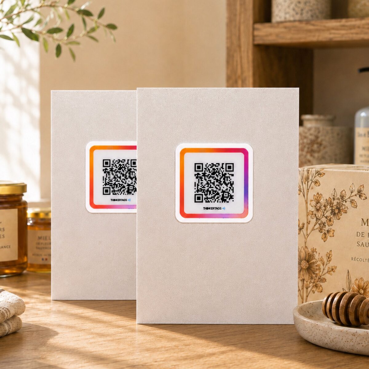 Opale de Feu — QR-Code-Sticker